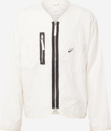 NIKE Sportjas in Wit: voorkant