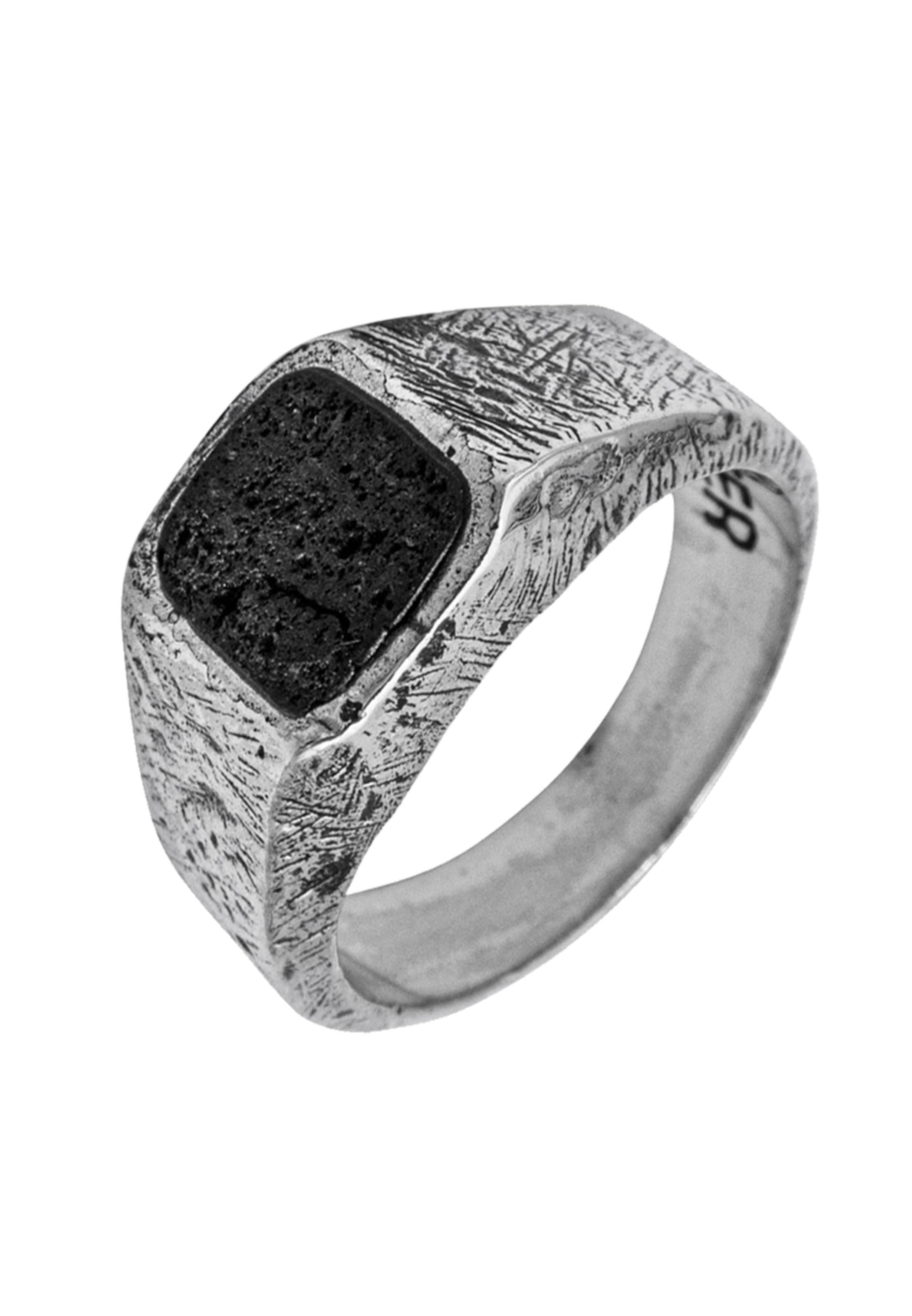 Haze&Glory Ring 'Firestarter' in Zilver: voorkant