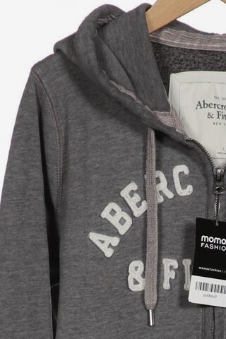 Abercrombie & Fitch Kapuzenpullover L in Grau