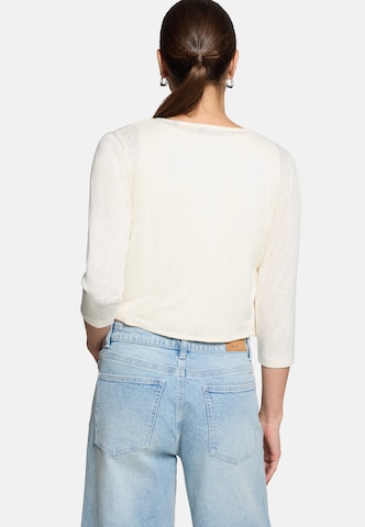 zero Sweatjacke in Weiß