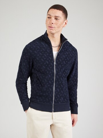 BOSS Sweatvest 'H-Siza 08' in Blauw: voorkant