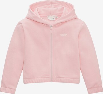 TOM TAILOR Sweatjacke in Pink: predná strana