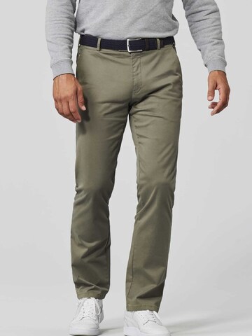 Regular Pantalon chino 'Roma' MEYER en vert : devant