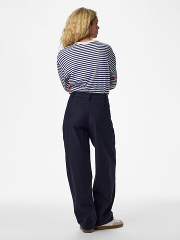 Barrel Pantaloni 'PCRikke' di PIECES in blu