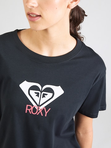 ROXY Функциональная футболка 'OCEAN ROAD ART' в Черный