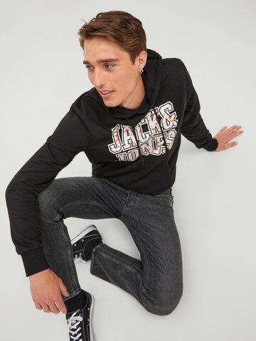 JACK & JONES Sweatshirt 'Neon' in Zwart