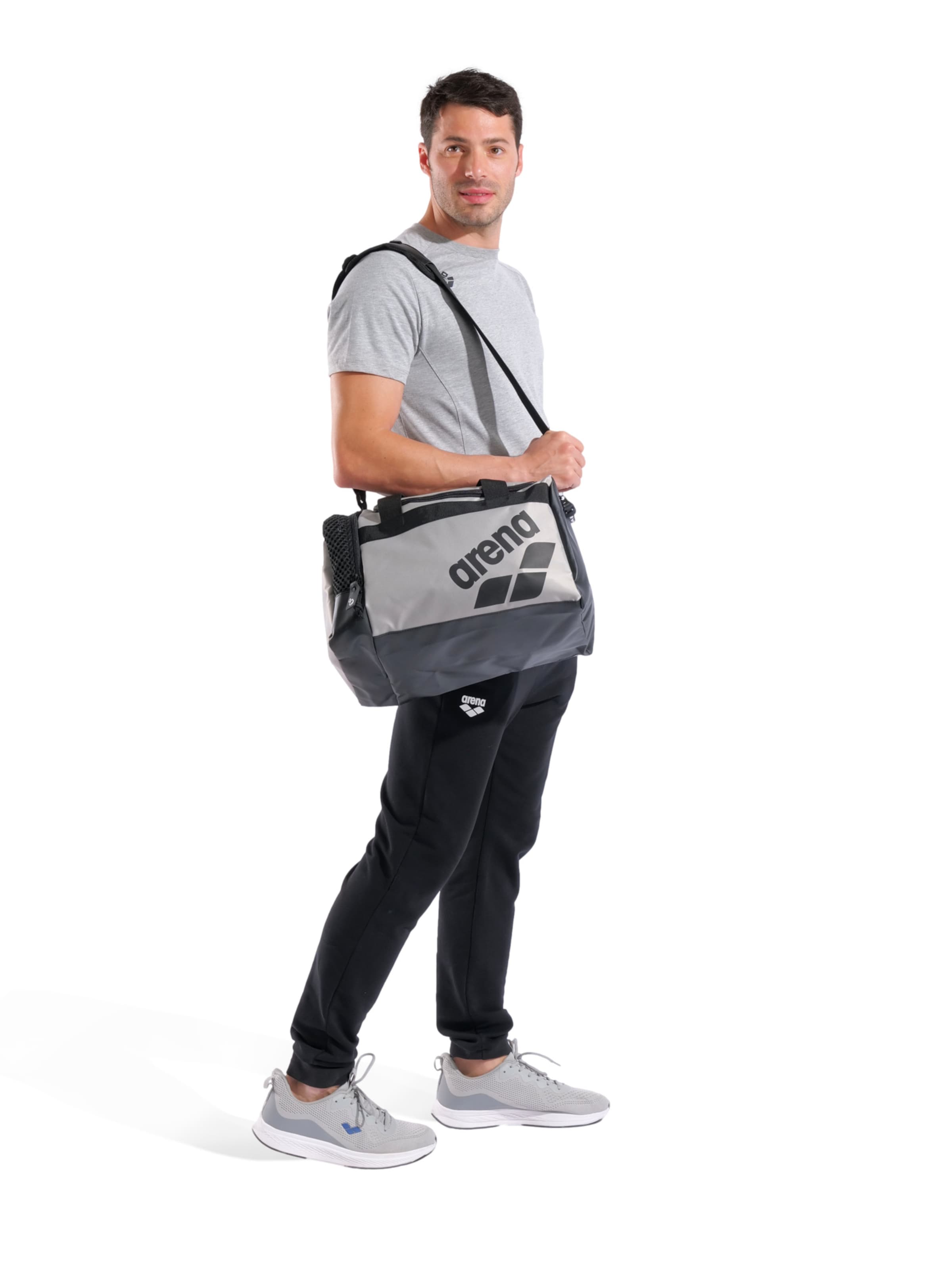 ARENA Спортивная сумка 'ALL SET DUFFLE 25L' в Серый: спереди