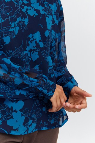 ICHI - Blusa 'CHIFFY' en azul