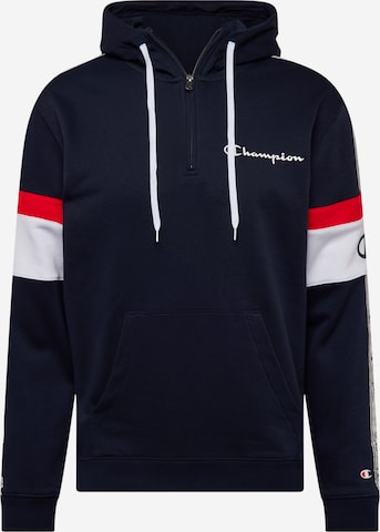 Champion Authentic Athletic Apparel Mikina – modrá: přední strana