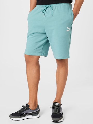 PUMAregular Sportske hlače - plava boja: prednji dio