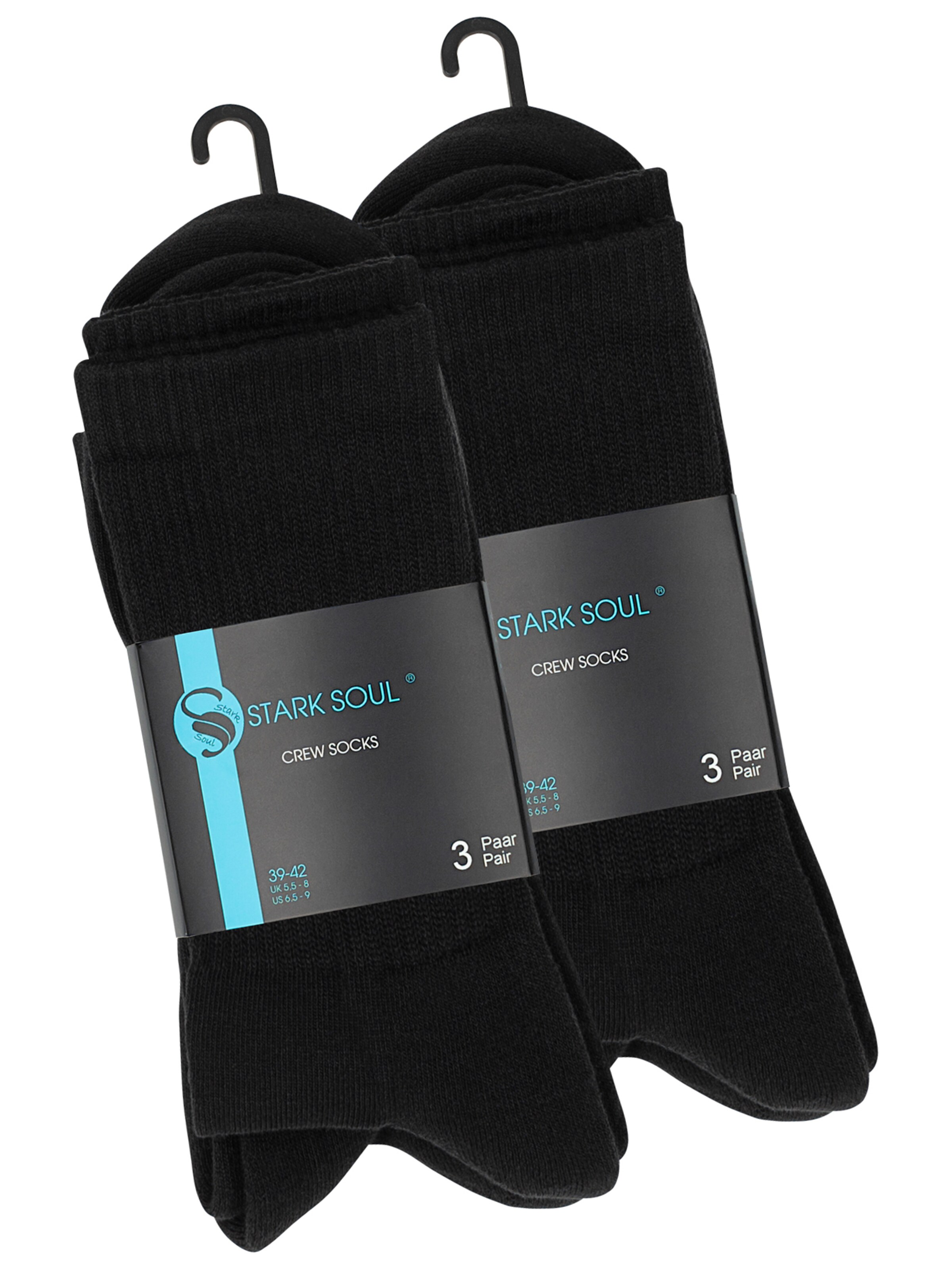 Chaussettes de sport Stark Soul en noir