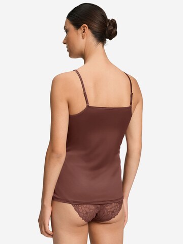 Haut ' Azelia ' Hanro en marron