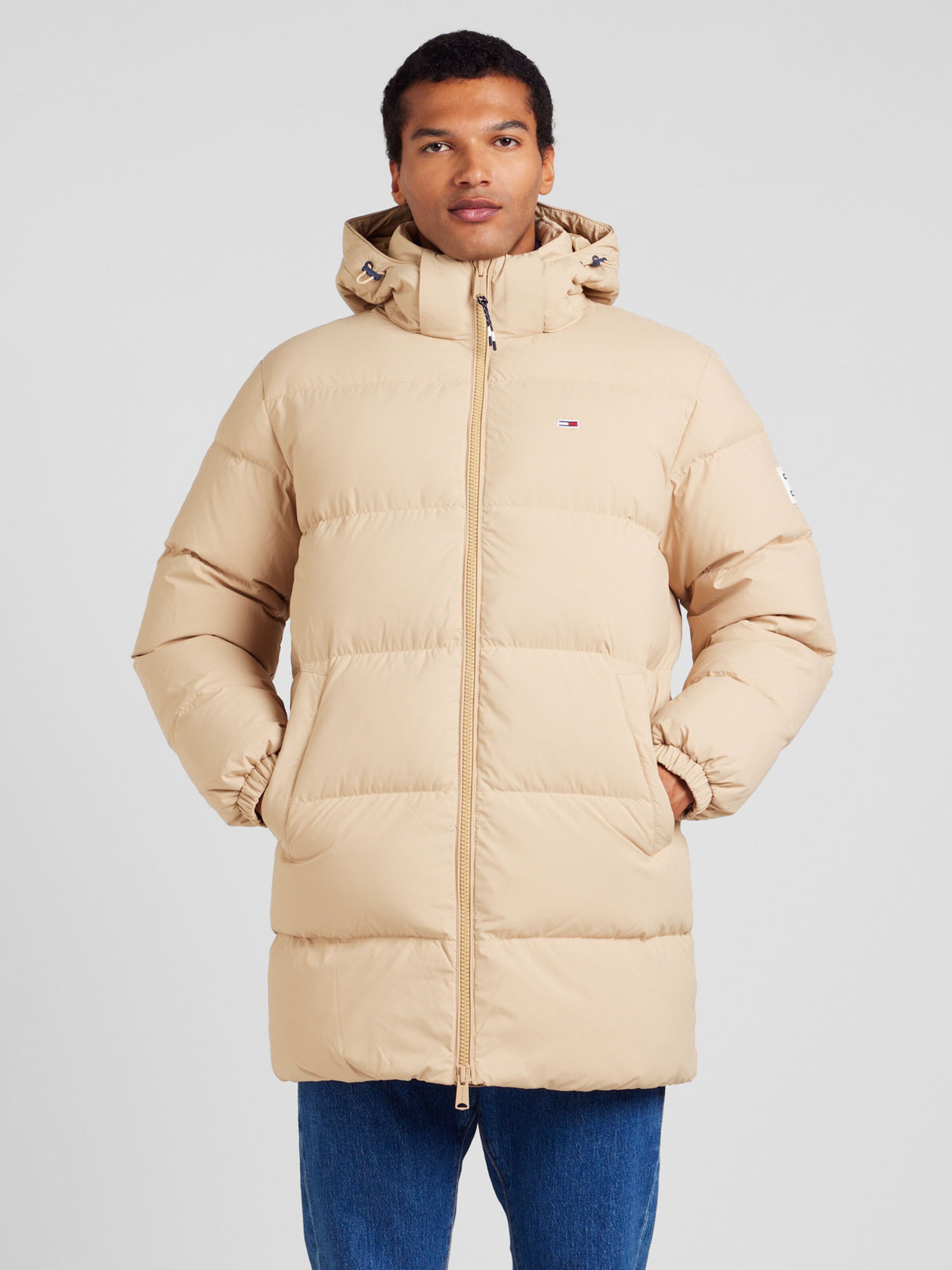 Tommy Jeans Winter Jacket ESSENTIAL in Beige ABOUT YOU