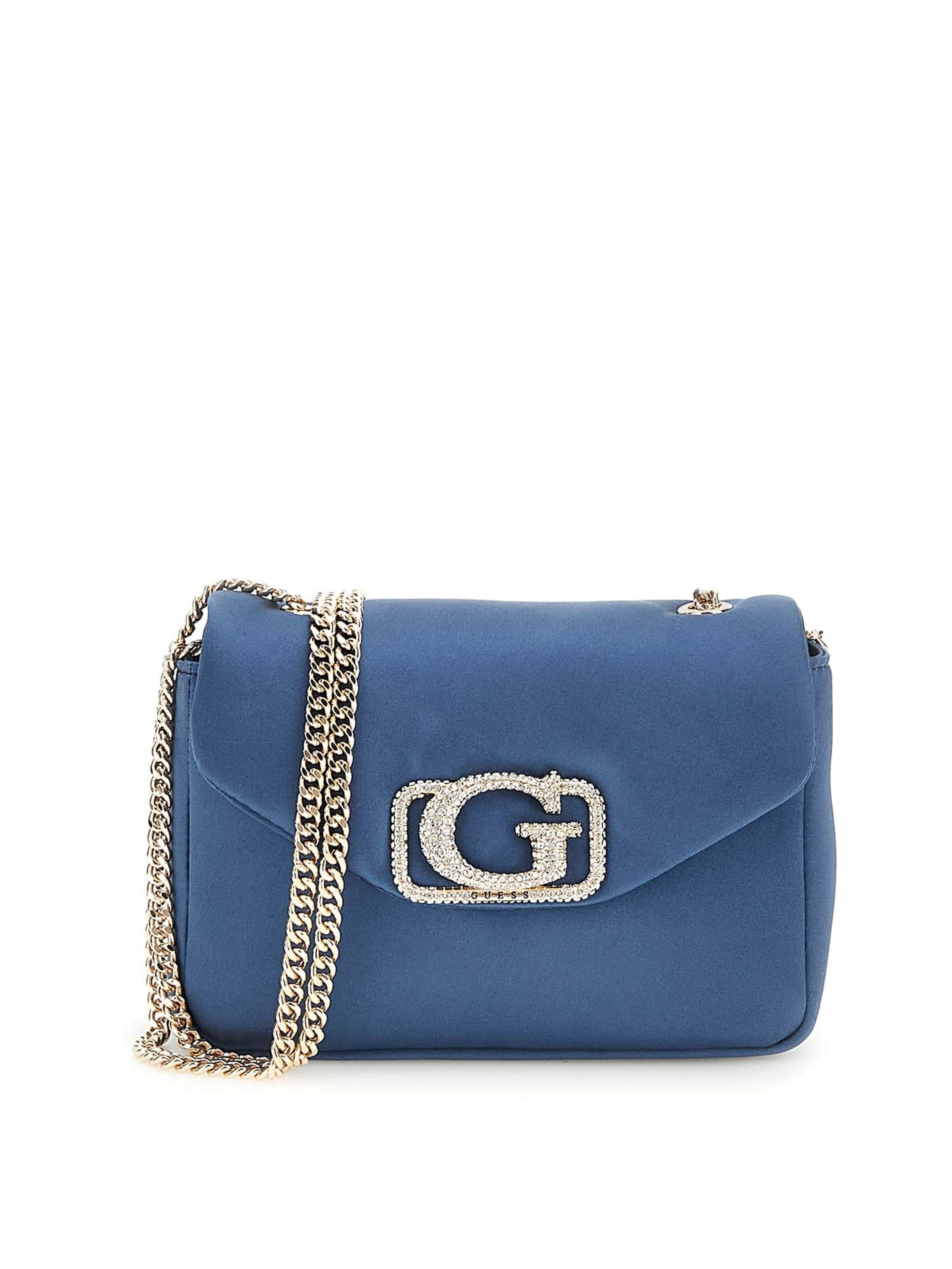 GUESS Umhängetasche 'Prue' in Blau: Vorderseite