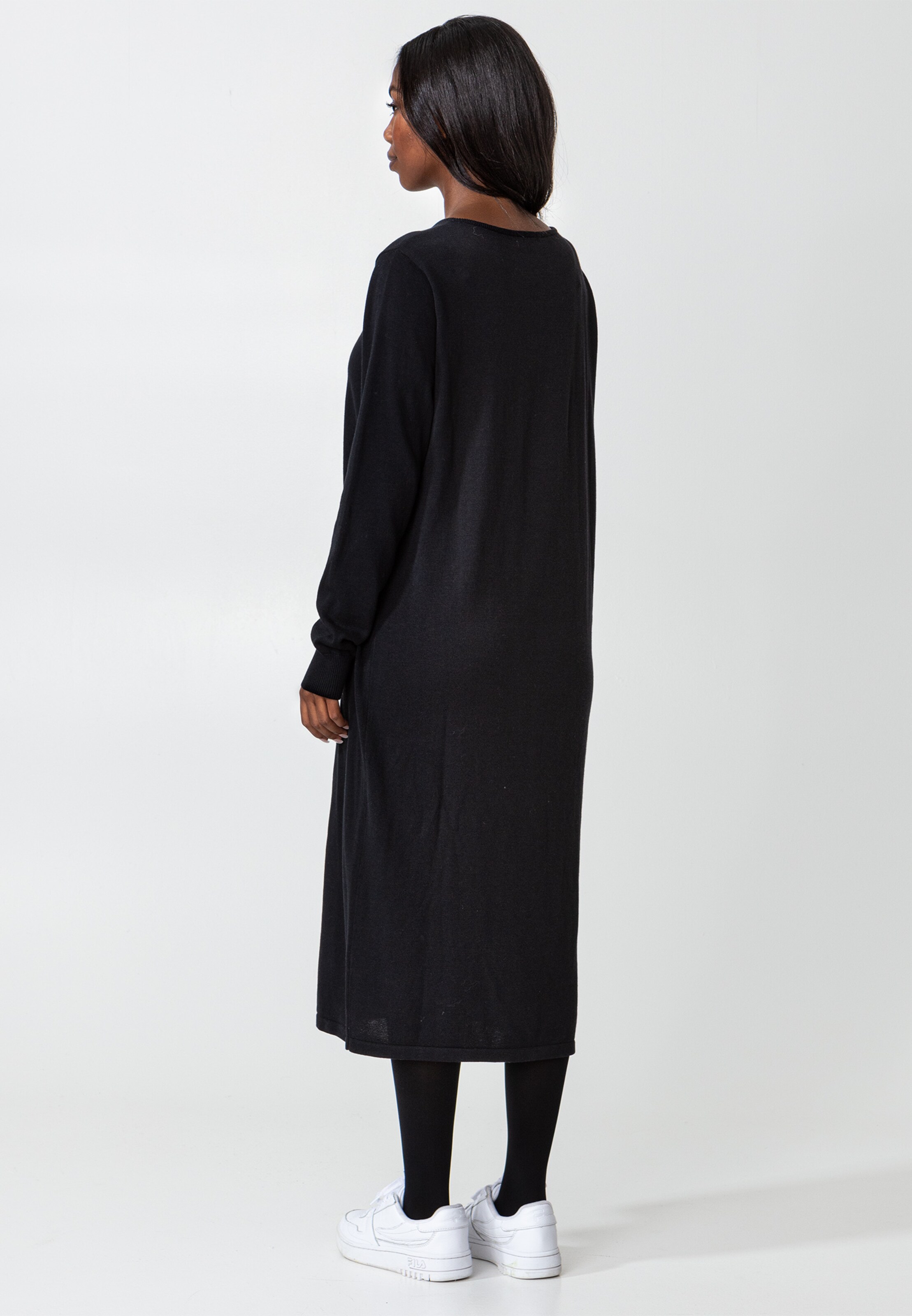 Plus durable Robes en maille 'Yasmine 212' Indiska en Noir 