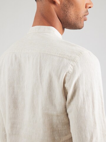 Slim fit Camicia di Lindbergh in grigio