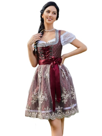 Yesfashion Dirndl‌‌‌‌‌‌ in Rot: Vorderseite