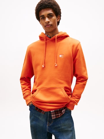 Tommy Jeans Sweatshirt in Orange: front
