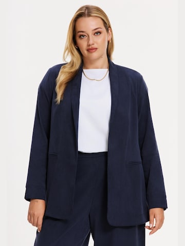YOEK Blazer in Blue: front