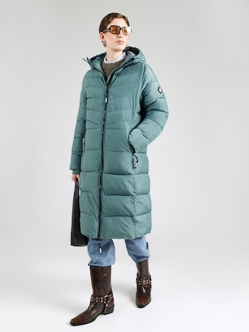 žalia Sublevel Žieminis paltas: priekis