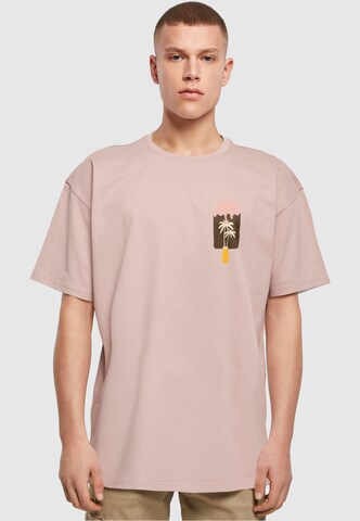 Merchcode Shirt 'Summer - Icecream' in Pink: predná strana