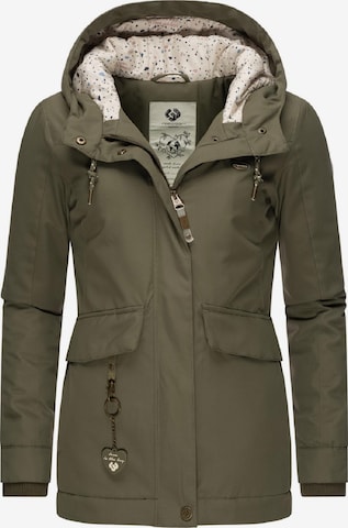 Veste fonctionnelle 'Jazmin' Ragwear en vert : devant