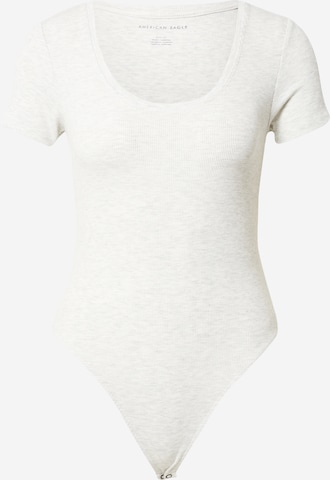 American Eagle Shirt Bodysuit 'Heather' in Grey: front