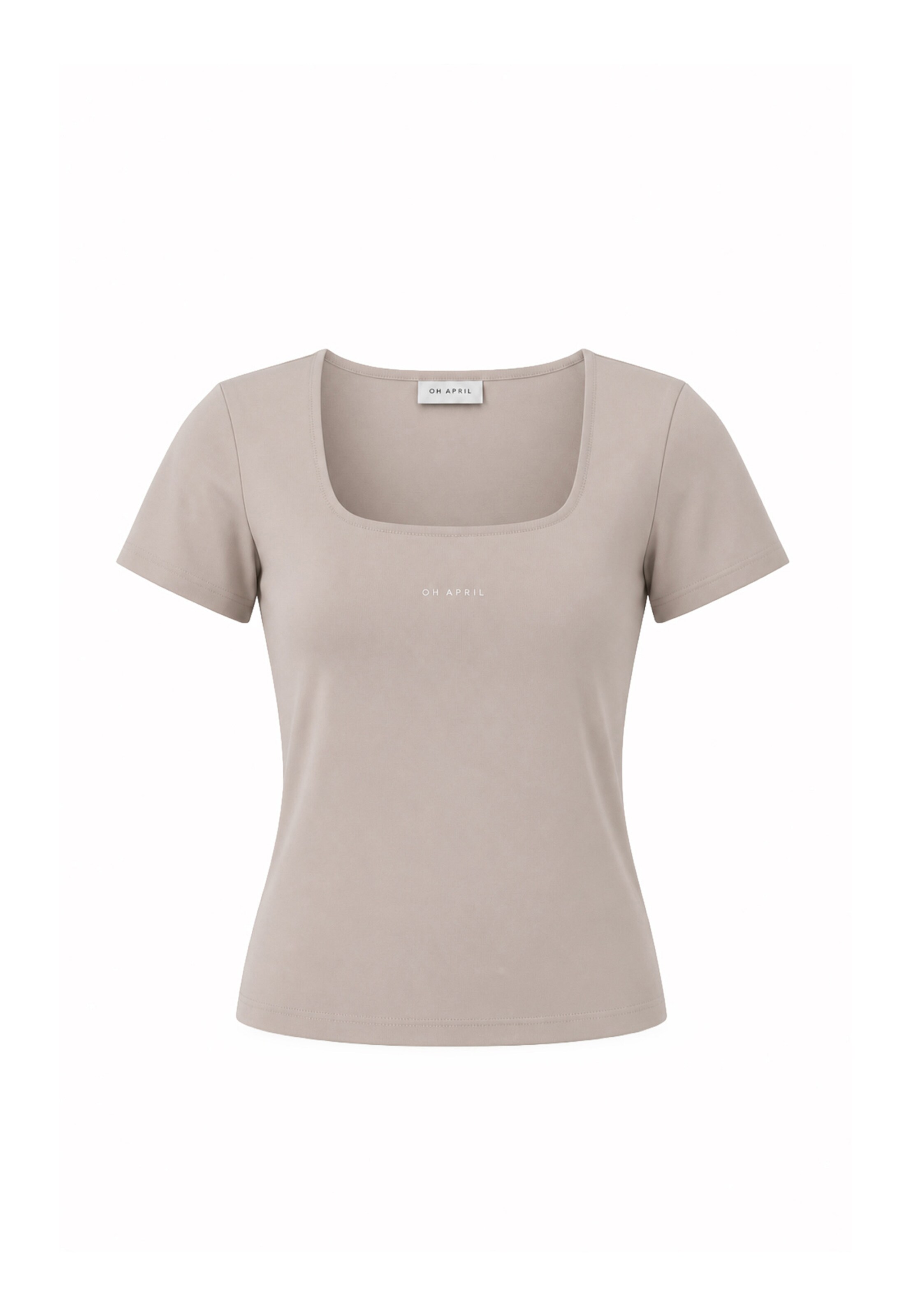 OH APRIL - Camisa 'Kalina' em bege: frente