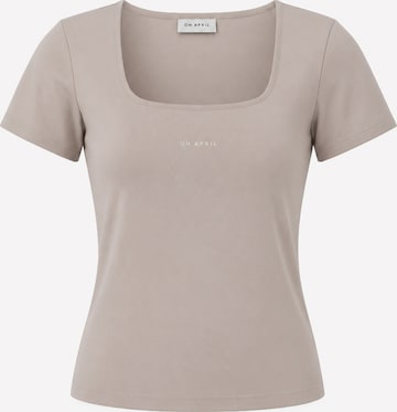 OH APRIL - Camisa 'Kalina' em bege: frente