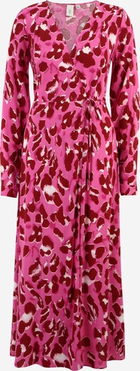 Y.A.S Tall Kleid 'SAVANNA' in pink / bordeaux / weiß, Produktansicht