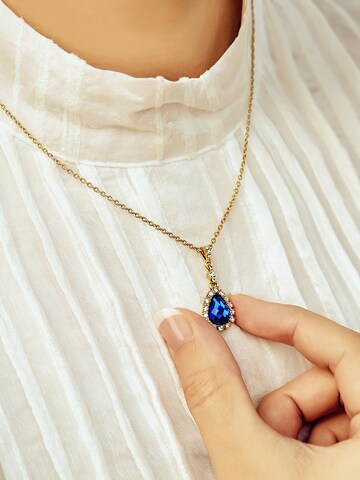 Victoria Hyde Ketting '  Water drop ' in Goud: voorkant