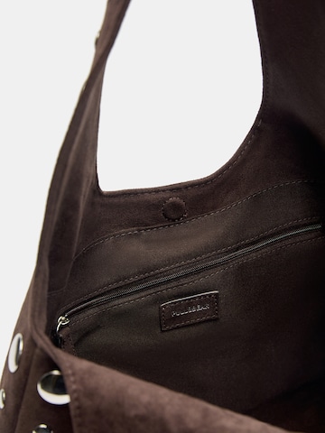 Pull&Bear Nákupní taška – hnědá