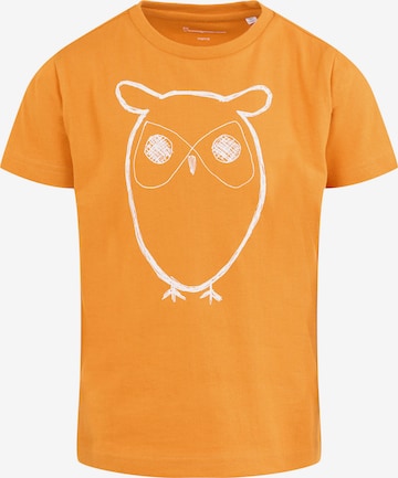 T-Shirt KnowledgeCotton Apparel en orange : devant