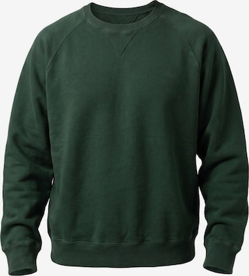 Fortela Sweatshirt 'HARVARD CREWNECK SWEATSHIRT IN BRUSHED JERSEY RAGLAN CUT BOTTLE' in Green: front