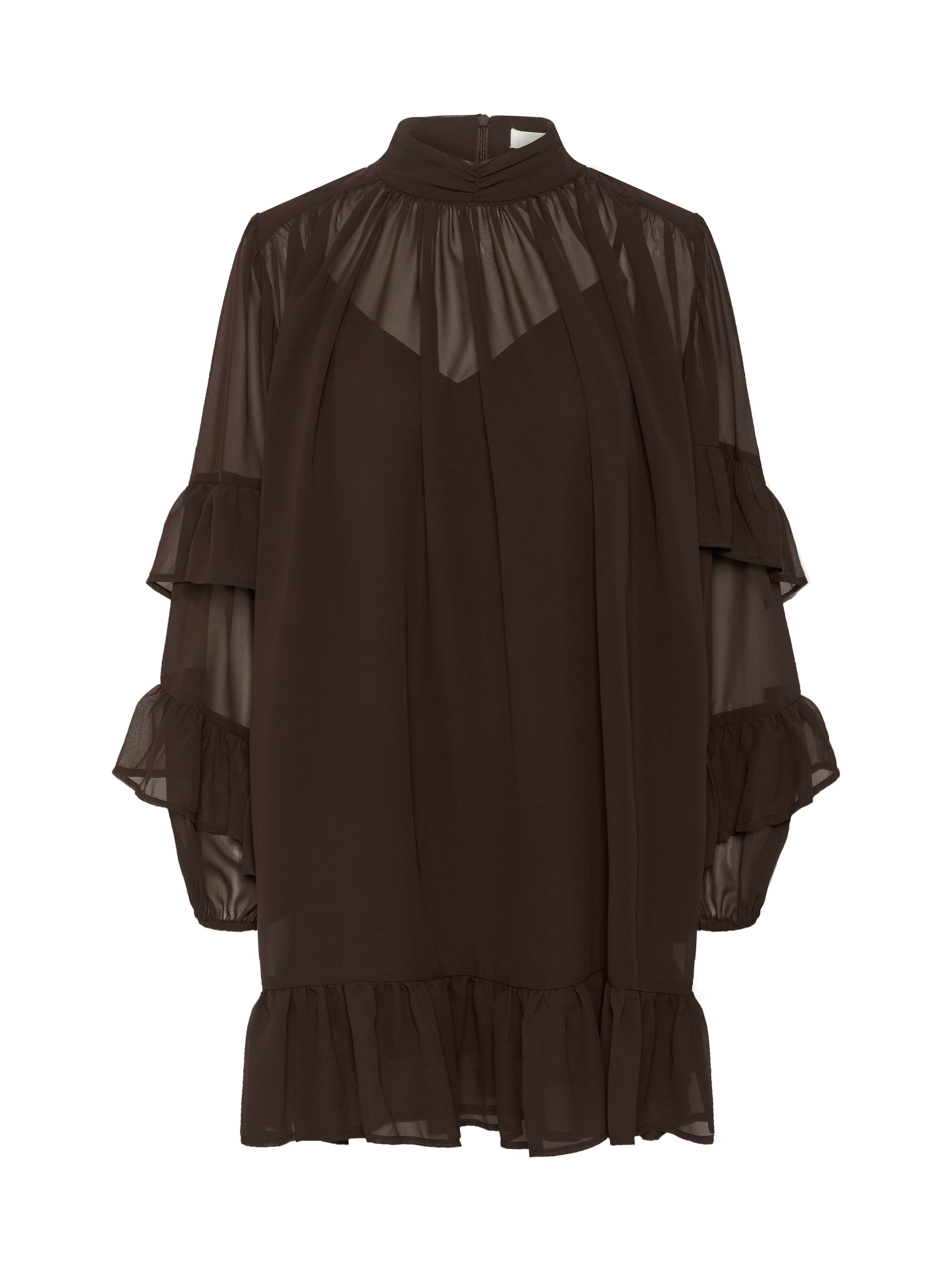 Gestuz Jurk 'GZmio' in de kleur Donkerbruin, Productweergave