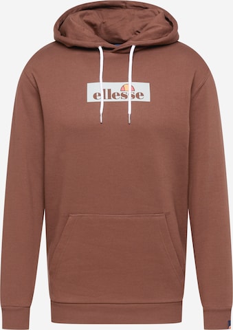 ELLESSE Sweatshirt 'Crestida' in Brown: front