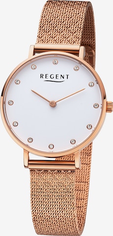 REGENT Analog Watch in Gold: front