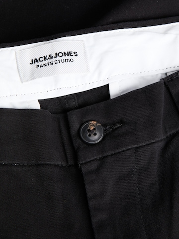 JACK & JONES Ohlapna forma Chino hlače 'JPSTKANE JJDAVE' | črna barva