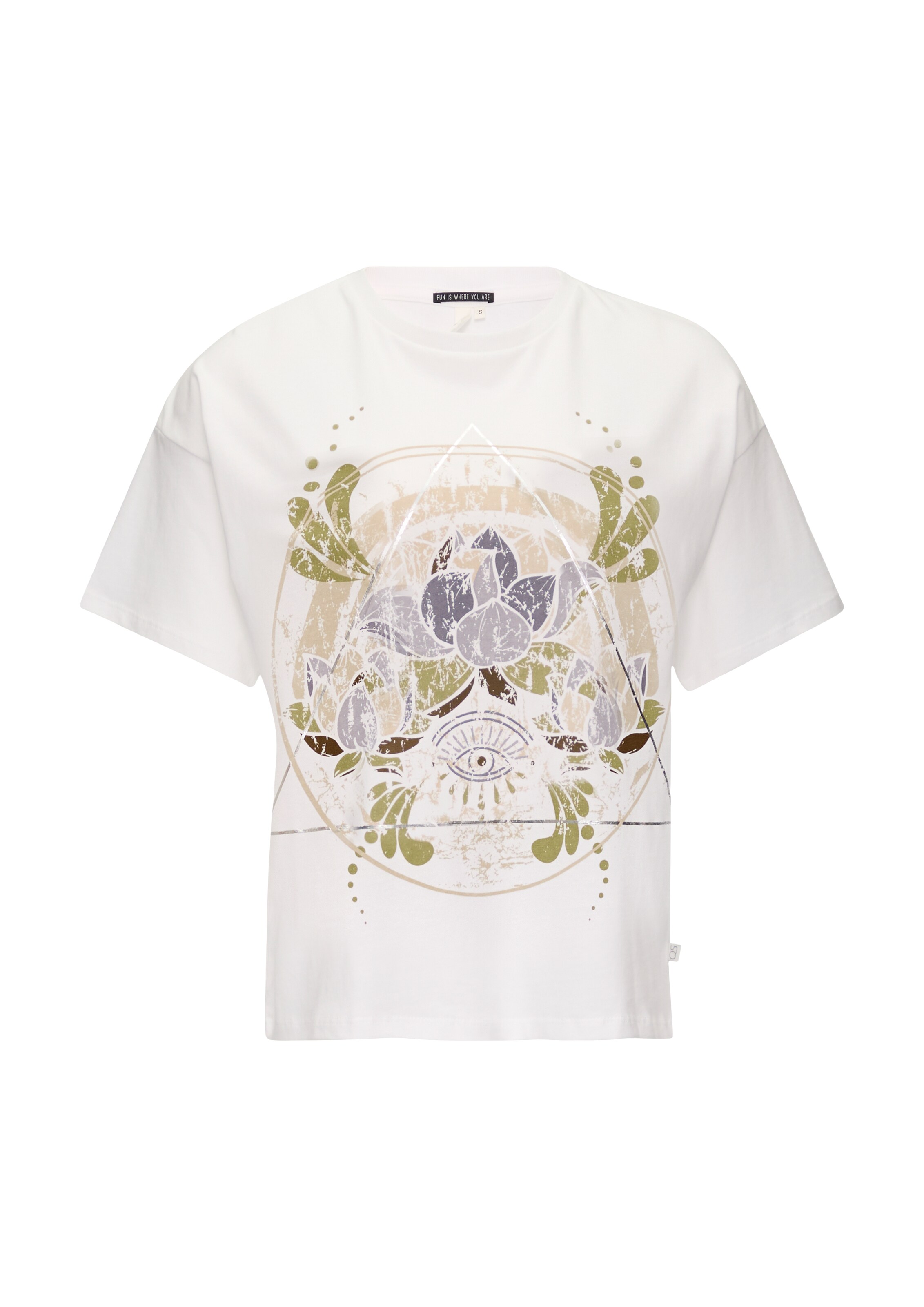 QS Shirt in Weiß: Vorderseite