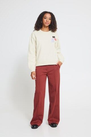 ICHI - Sweatshirt 'MERELLA' em bege
