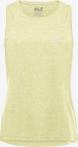 JACK WOLFSKIN Tanktop in Gelb: Vorderseite