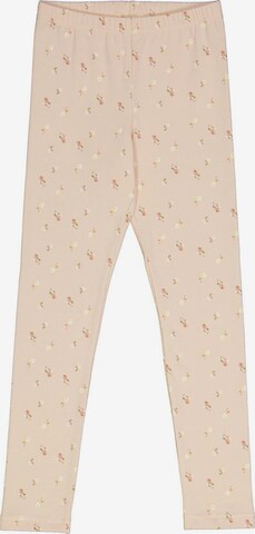 Skinny Leggings Müsli by GREEN COTTON en beige : devant