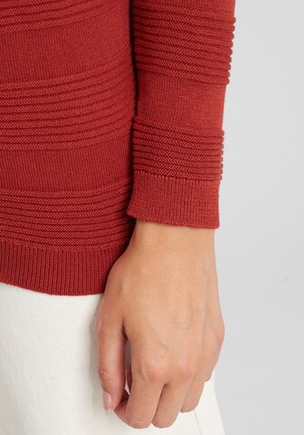 Fransa Knit Cardigan in Red