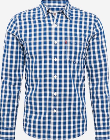 Coupe regular Chemise 'Classic Fit Pocket Tee Slim' LEVI'S ® en bleu : devant