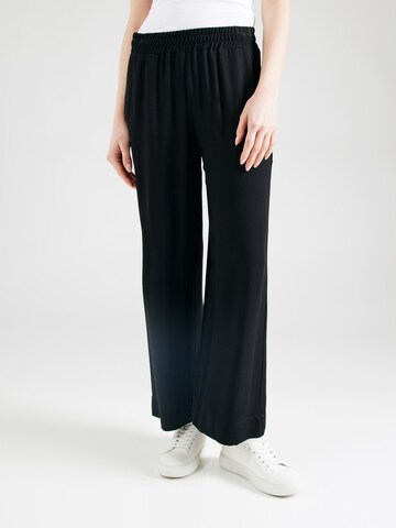 Wide Leg Pantalon mazine en noir : devant