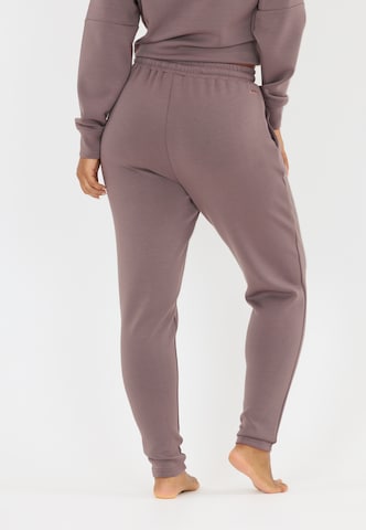 Athlecia Tapered Sports trousers 'Jacey' in Brown