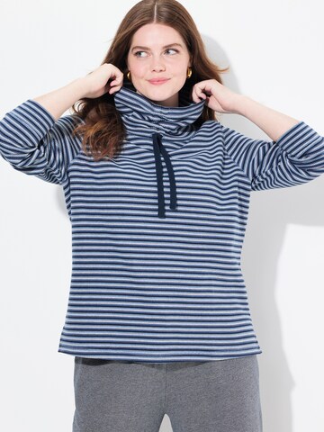 Ulla Popken Sweatshirt in Blauw