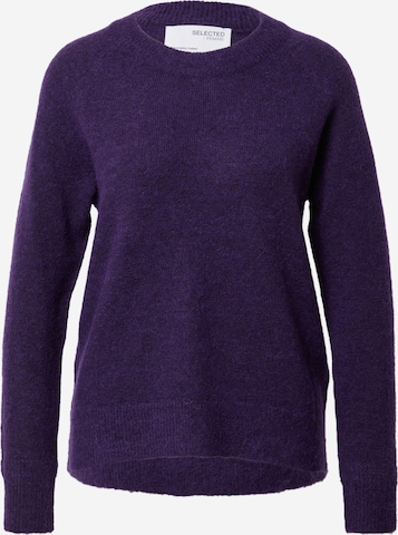 SELECTED FEMME Sweater 'Lulu' in Purple: front