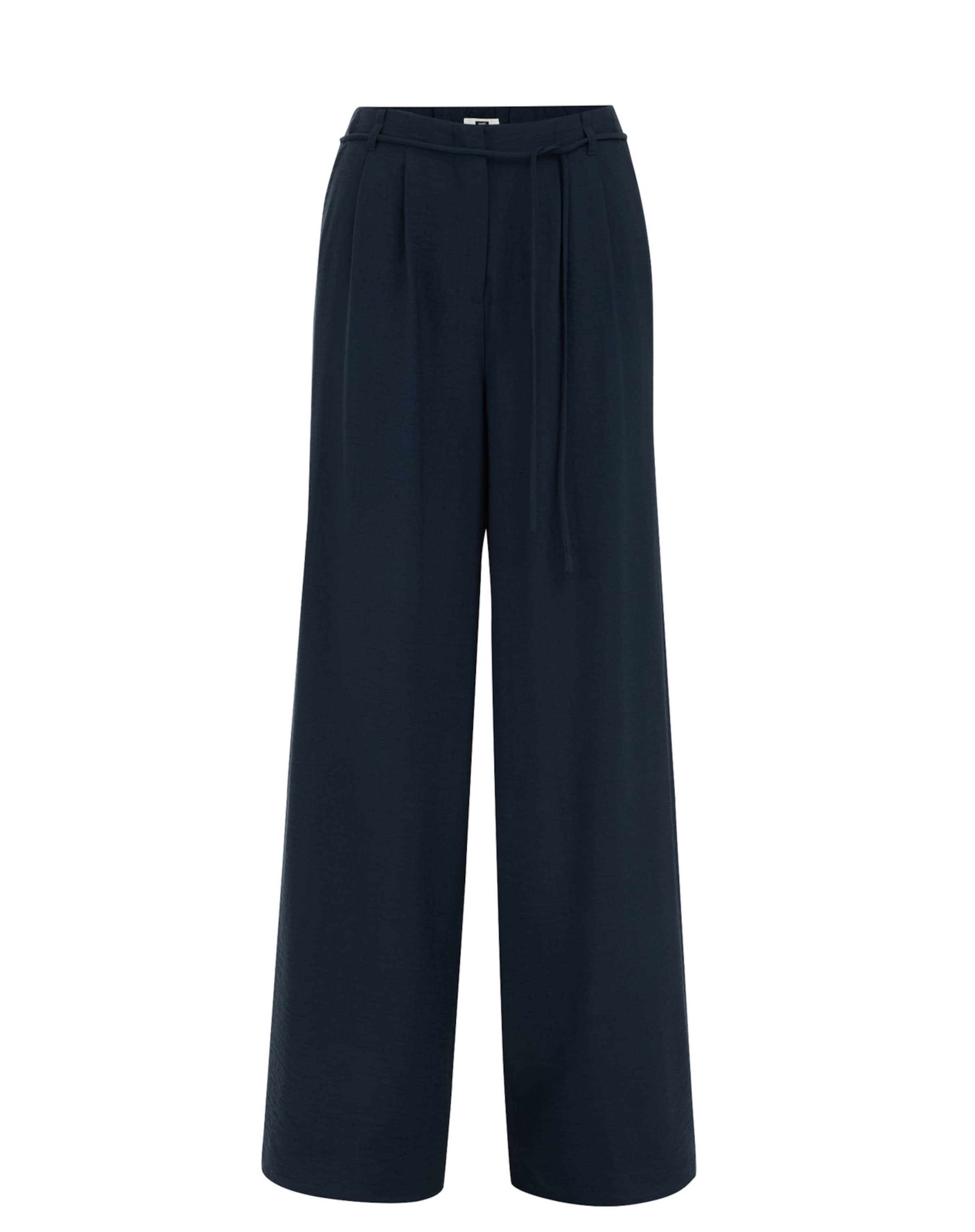 WE Fashion Bő szár Élére vasalt nadrágok - kék: elől