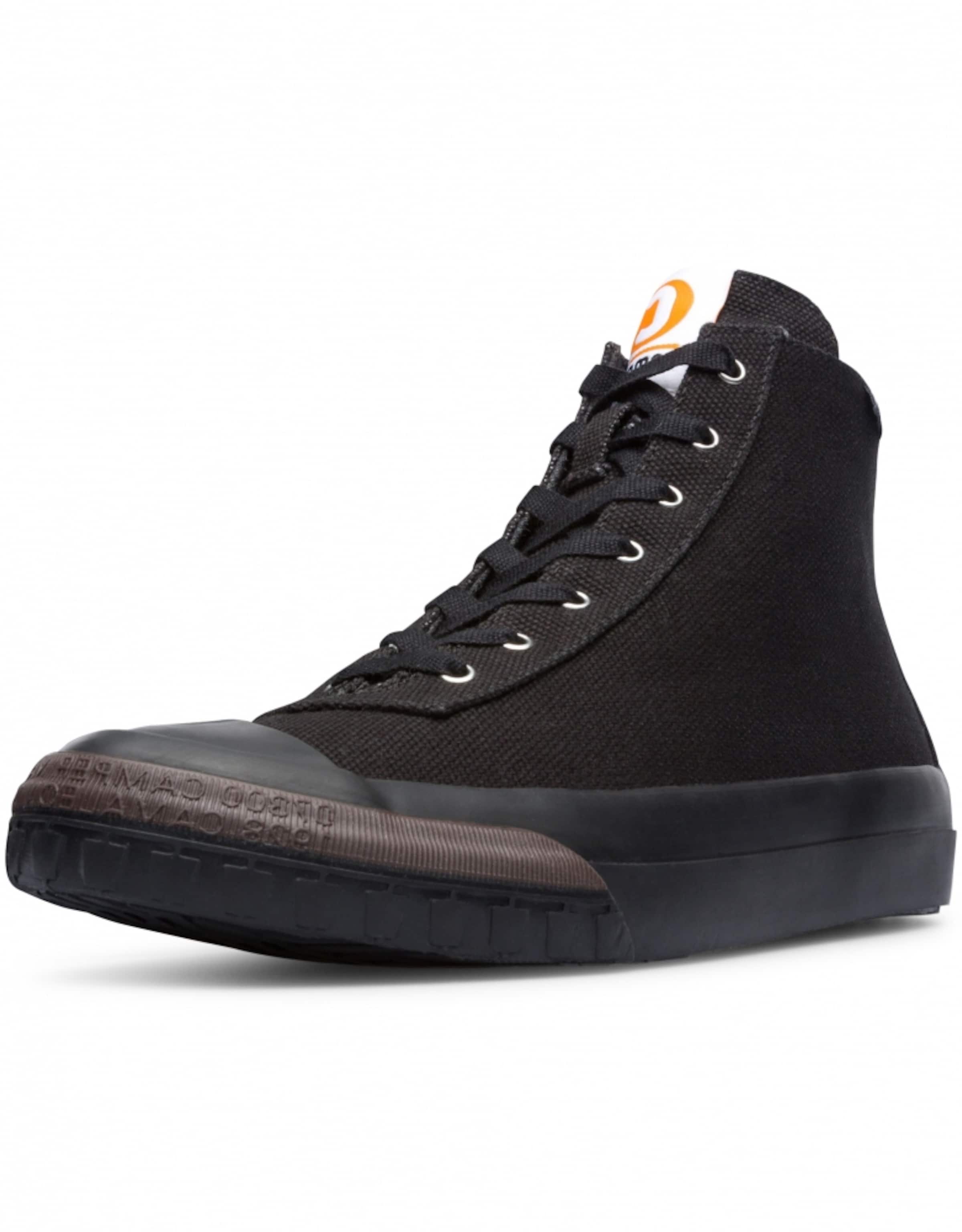 Sneaker alta 'Camaleon 1975' di CAMPER in nero: frontale